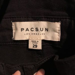 Brand new Pacsun black skinny overalls